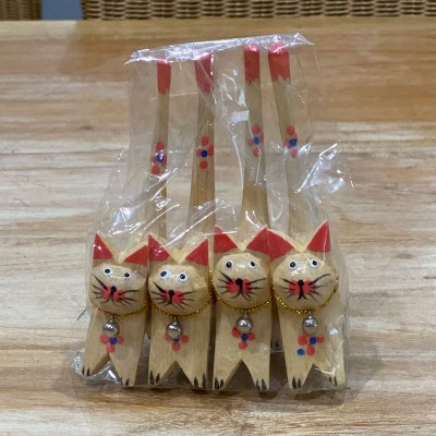 Wooden Craft-Cats (Beige)