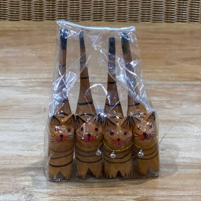 Wooden Craft-Cats (Brown)